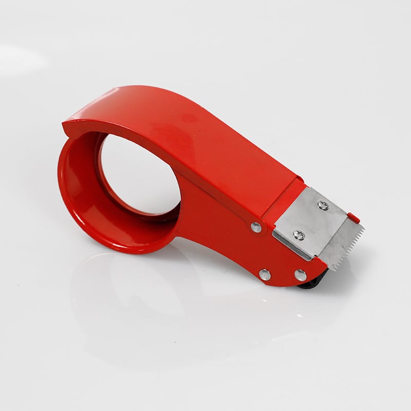 Teški rezač kutijske trake za zatvaranje – metalno kućište, model Metal Cutter, širina trake do 75 mm, promjer osovine 130 mm, neto težina 180 g, pogodan za brtvljenje i pakiranje