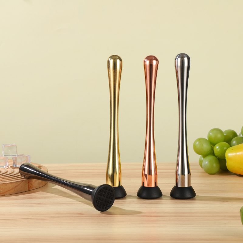 Rozsdamentes acélból készült koktél eszköz: citromlé prés és muddler, modern minimál stílus, 115 g, prémium minőség