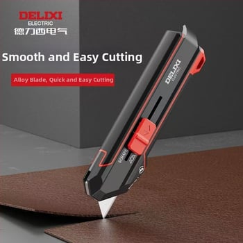 Deli Electric nehéz használatú tapéta kés, 2 az 1-ben átalakítható penge, rozsdamentes acél