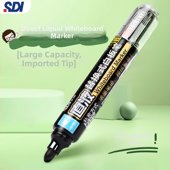 Hand Brand S510 marker na tabuľu s vysokokapacitnou tekutou náplňou, šírka čiary 2,0–2,5 mm, pre kancelárske a vyučovacie použitie, 12 kusov v balení