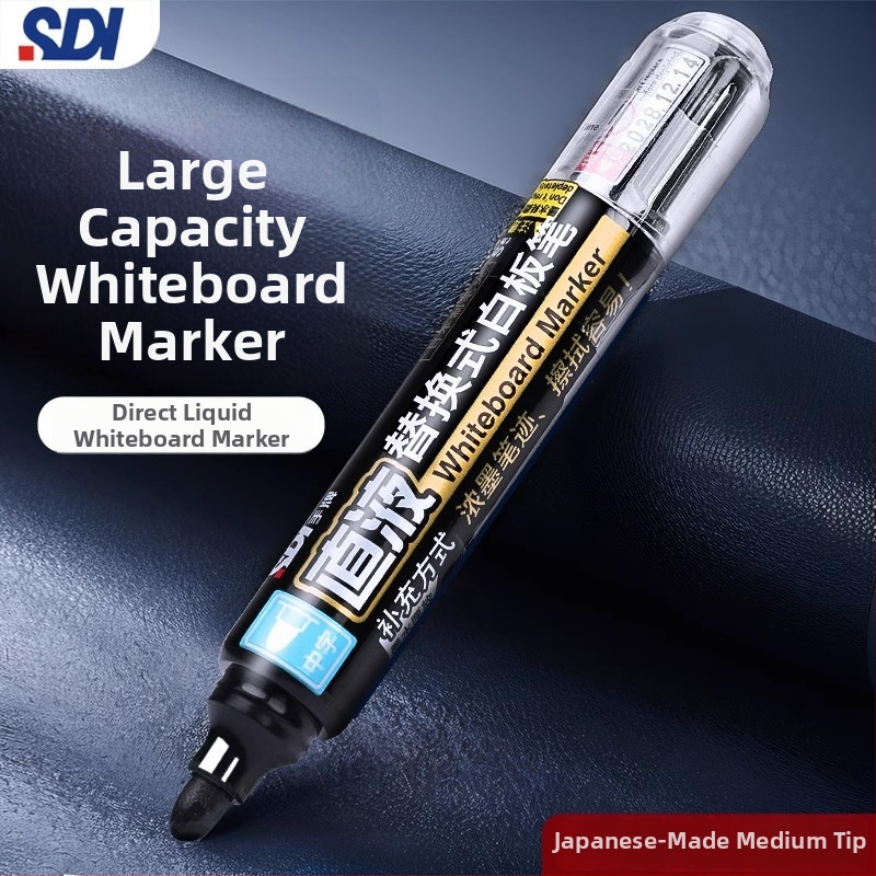 Hand Brand S510 marker na tabuľu s vysokokapacitnou tekutou náplňou, šírka čiary 2,0–2,5 mm, pre kancelárske a vyučovacie použitie, 12 kusov v balení