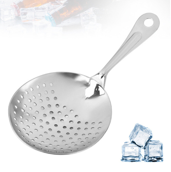 Rozsdamentes acélból készült 100-lyukas jégszűrő koktélokhoz — jégszűrő, modern minimalist dizájn