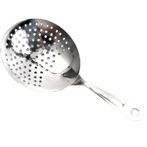 Rozsdamentes acélból készült 100-lyukas jégszűrő koktélokhoz — jégszűrő, modern minimalist dizájn