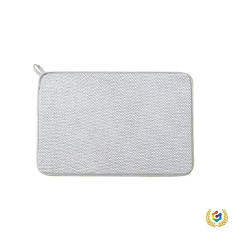 Covoraș de uscare pentru blat de bucătărie din oțel inoxidabil, pătrat, anti-alunecare, în stil chinezesc