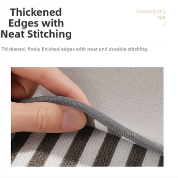 Kuchynská mikrovláknová podložka na sušenie, štvorcový tvar, Nordic štýl, jednofarebný vzor, prémiová kvalita