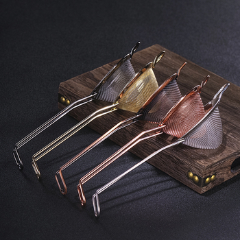 Filtru de cocktail din oțel inoxidabil 304, formă triunghiulară, cu deflector pentru gheață