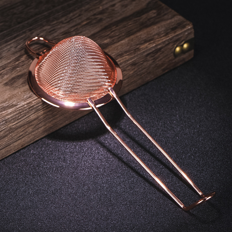 Filtru de cocktail din oțel inoxidabil 304, formă triunghiulară, cu deflector pentru gheață