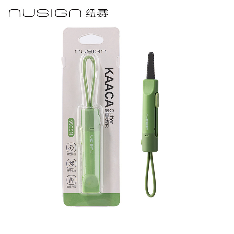 Nazubljeni otvarač kutija NS066, materijal metal+ABS, ukupna duljina 135 mm, oštrica 135×20 mm
