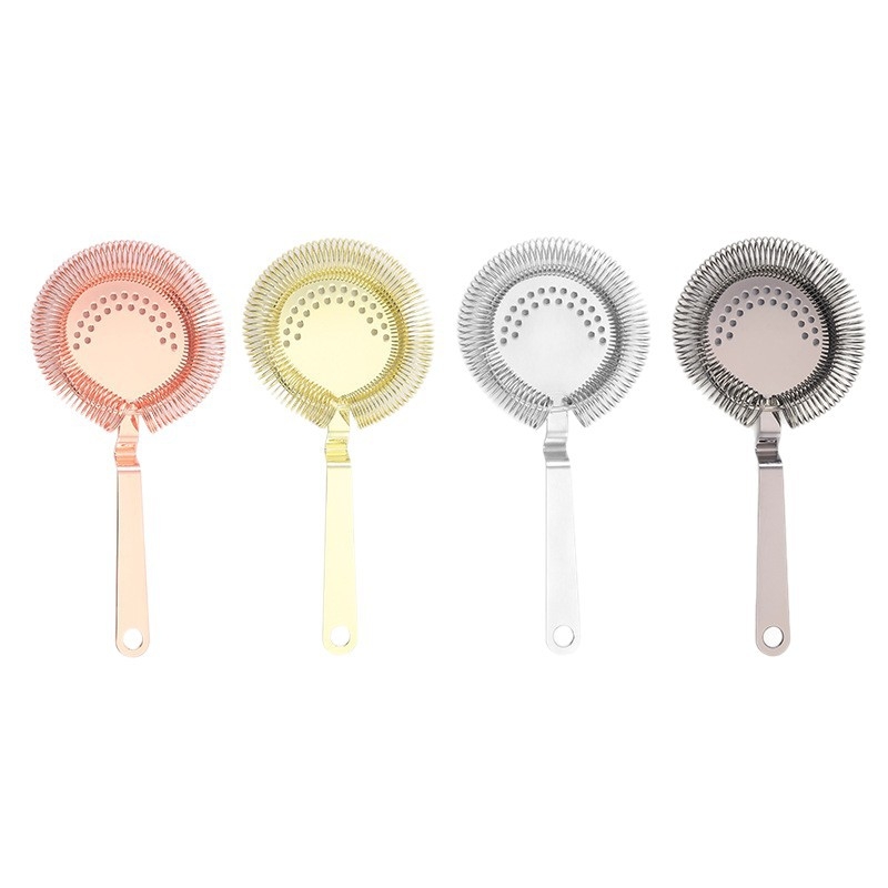 Ανοξείδωτο ατσάλι κοκτέιλ φίλτρο πάγου, επαγγελματικό εργαλείο μπαρ, μοντέρνου μινιμαλιστικού στυλ, βάρος 100 g, συσκευασία μονή