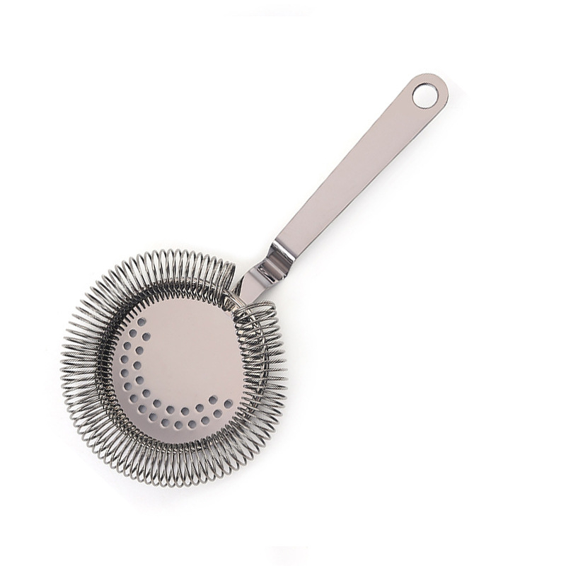 Ανοξείδωτο ατσάλι κοκτέιλ φίλτρο πάγου, επαγγελματικό εργαλείο μπαρ, μοντέρνου μινιμαλιστικού στυλ, βάρος 100 g, συσκευασία μονή