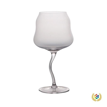 bor pohár — üveg, színváltó mintázat, retro luxus stílus, testreszabás elérhető, logó opció