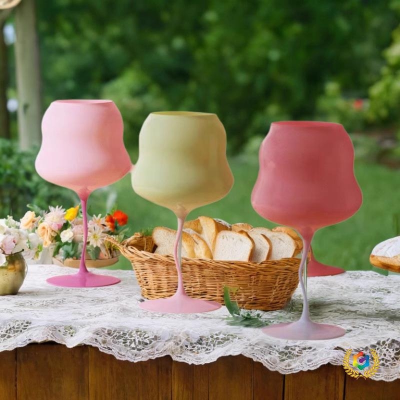 bor pohár — üveg, színváltó mintázat, retro luxus stílus, testreszabás elérhető, logó opció