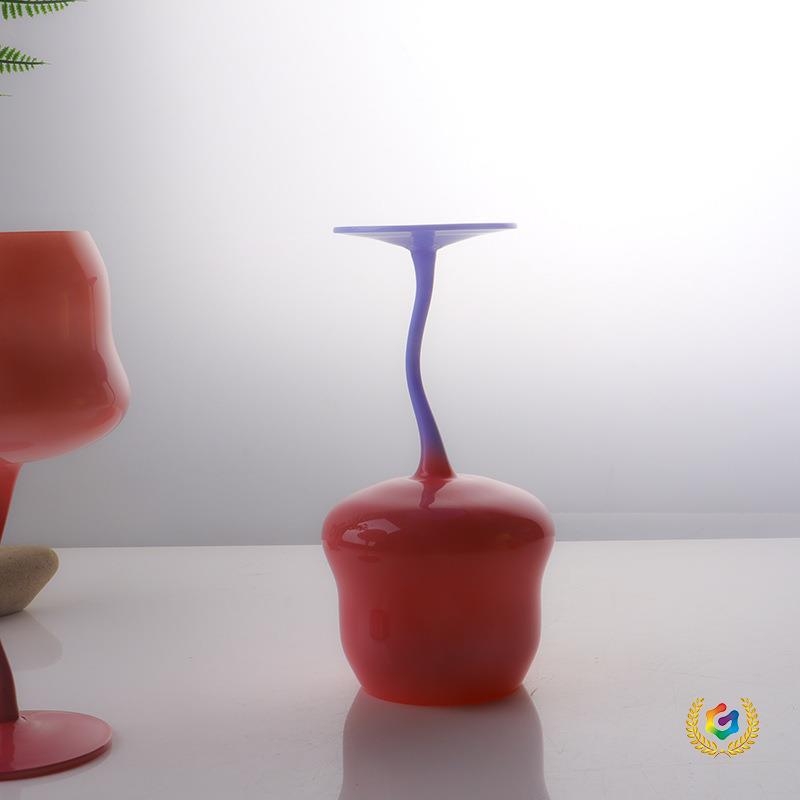 bor pohár — üveg, színváltó mintázat, retro luxus stílus, testreszabás elérhető, logó opció