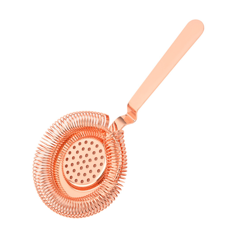 Hawthorne-stílusú koktél szűrő rozsdamentes acél hálós szűrő – Riphel, Modern minimalizmus, Tömeg 105 g