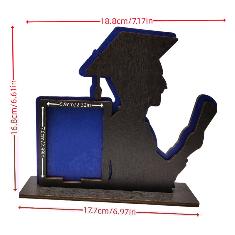 Дървена фоторамка за дипломиране, Xinrui марка, дърво като материал, модел Graduation season ornaments, печат на лого, персонализирана обработка