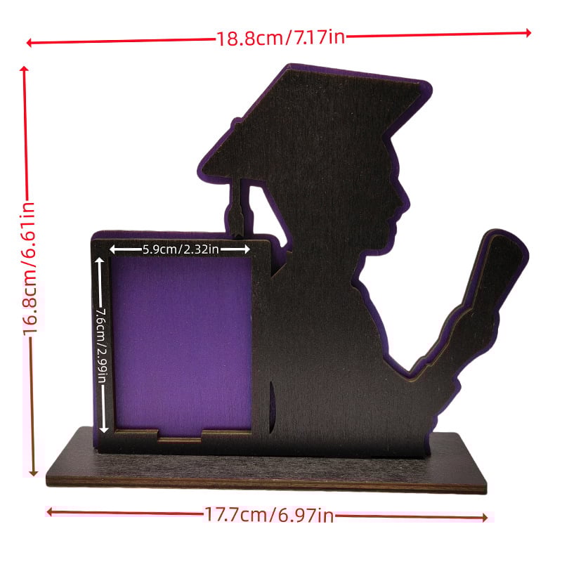 Дървена фоторамка за дипломиране, Xinrui марка, дърво като материал, модел Graduation season ornaments, печат на лого, персонализирана обработка