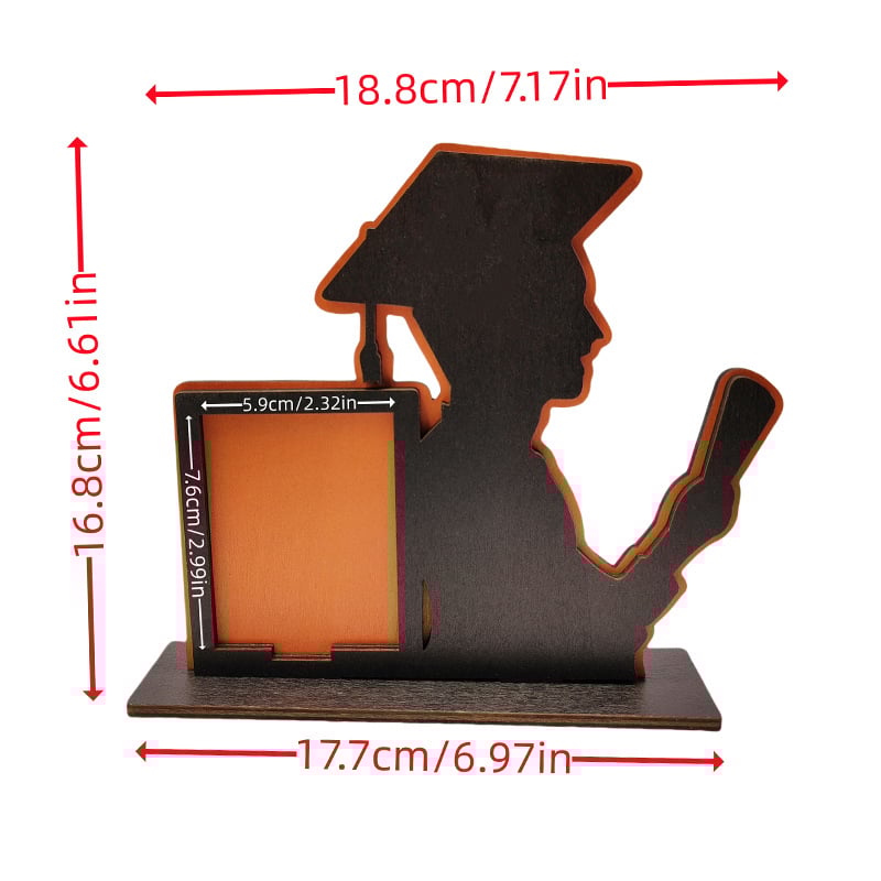 Дървена фоторамка за дипломиране, Xinrui марка, дърво като материал, модел Graduation season ornaments, печат на лого, персонализирана обработка