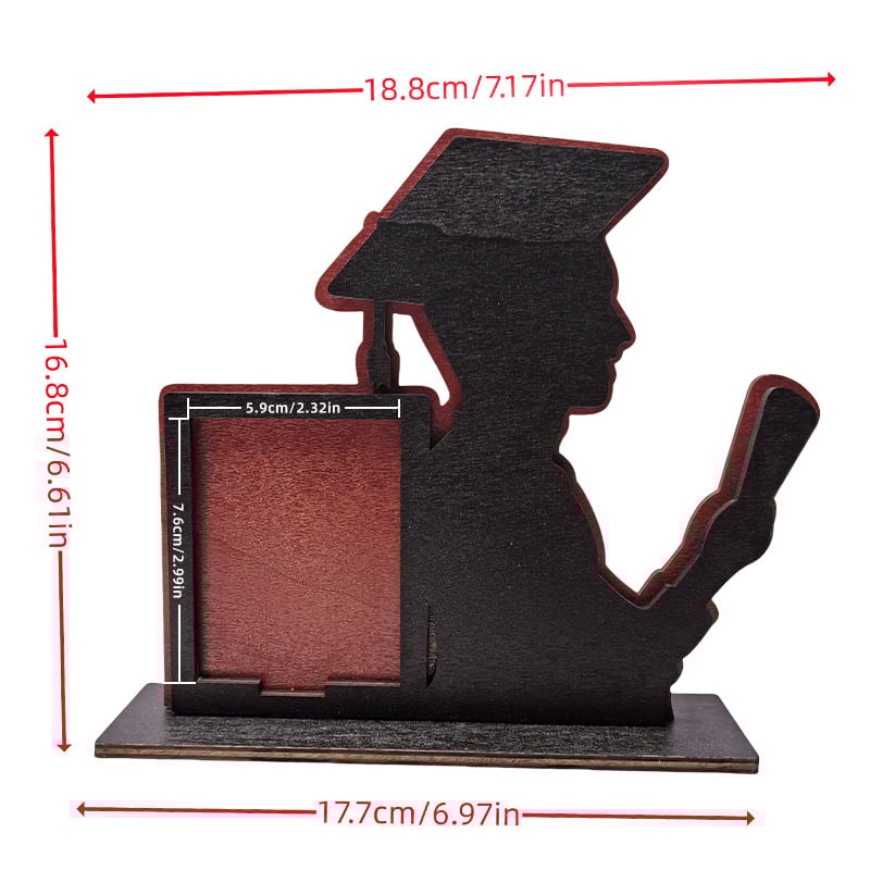 Дървена фоторамка за дипломиране, Xinrui марка, дърво като материал, модел Graduation season ornaments, печат на лого, персонализирана обработка