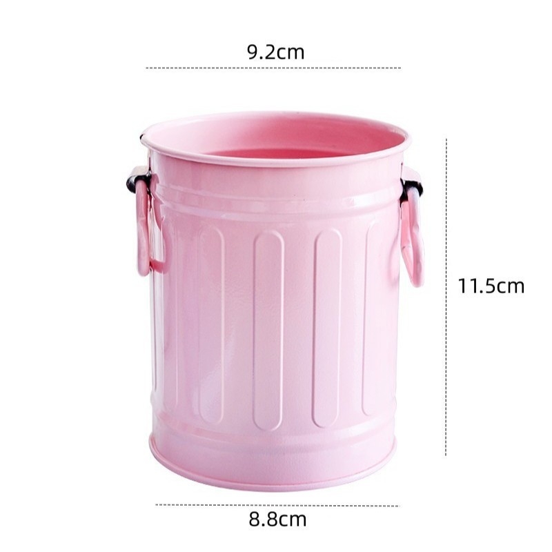 Държач за писалки за бюро, метален, кръгъл, Fool beauty — настолен органайзер за канцеларски принадлежности