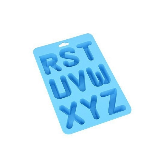 Formă din silicon pentru cuburi de gheață cu litere, imprimare logo, prelucrare personalizată, calitate premium