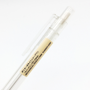 Muji mehanička olovka s prozirnim kućištem, model 007388, plastično kućište, za pisanje