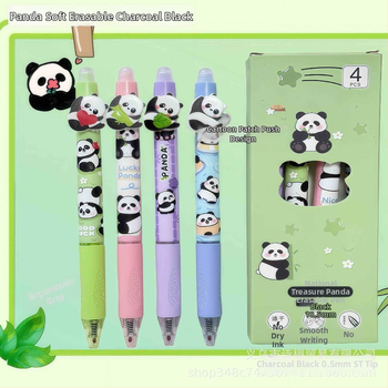 Panda olovka s tlačnim mehanizmom za brisanje, termički izbrisiva, mekano držanje, elegantan dizajn, namijenjena učenicima trećeg razreda osnovne škole