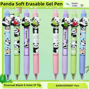 Panda olovka s tlačnim mehanizmom za brisanje, termički izbrisiva, mekano držanje, elegantan dizajn, namijenjena učenicima trećeg razreda osnovne škole