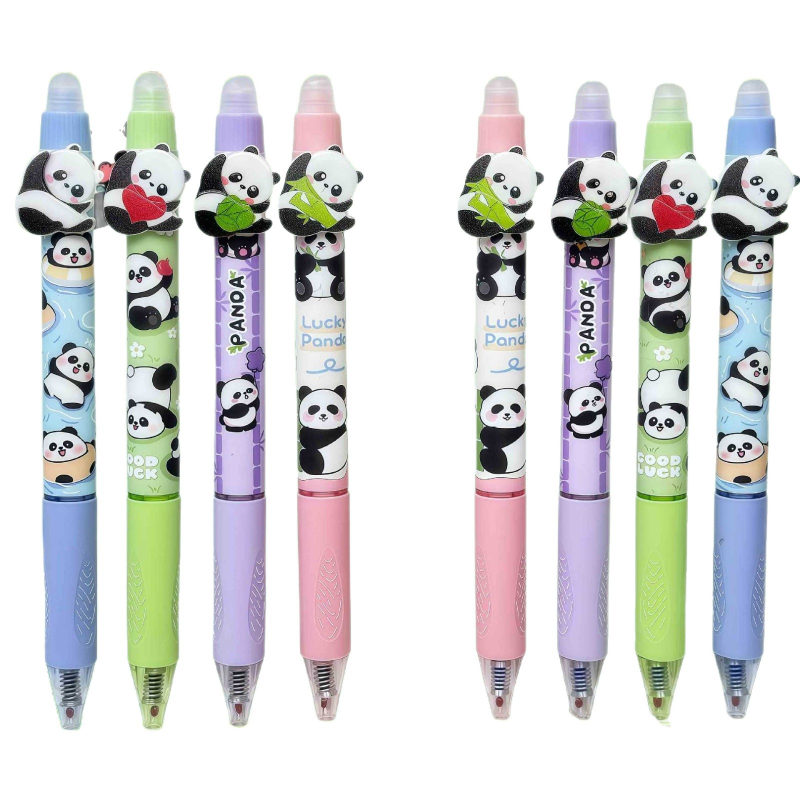 Pix Panda Jitu Șters, Seria Cute, Carcasă din Plastic, Vârf din Plastic