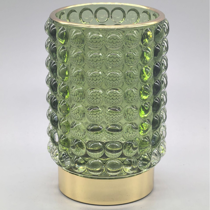 Стъклен държач за моливи и четки, кръгла форма, Nothing, модел Brush Barrel 1000, без лого, персонализируем