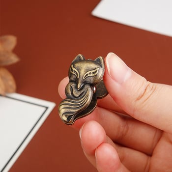 Μεταλλικός κλιπ ημερολογίου με σχέδιο αλεπούς – κλιπ για σημειώσεις και αρχεία, ανθεκτικό γραφείο