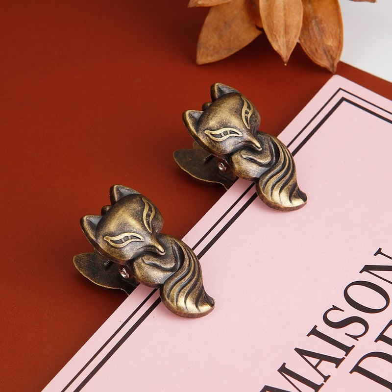 Μεταλλικός κλιπ ημερολογίου με σχέδιο αλεπούς – κλιπ για σημειώσεις και αρχεία, ανθεκτικό γραφείο