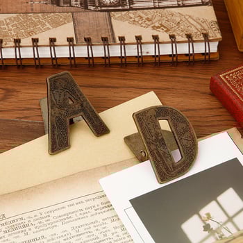 Πορτοφόλι με ρετρό μεταλλικό κλιπ για TN planner – κλιπ για λογαριασμούς, κάρτες και φωτογραφίες (Μάρκα: Fang jiaheng; Υλικό: Μέταλλο)