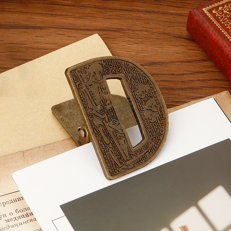 Πορτοφόλι με ρετρό μεταλλικό κλιπ για TN planner – κλιπ για λογαριασμούς, κάρτες και φωτογραφίες (Μάρκα: Fang jiaheng; Υλικό: Μέταλλο)