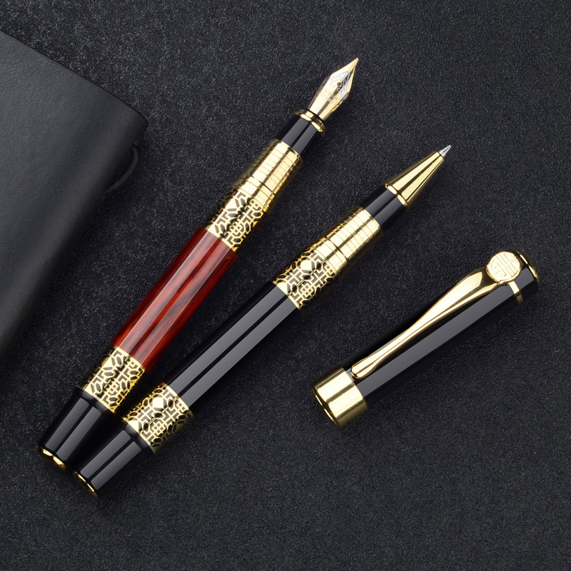 Jingjia Metalno pero JP0530 s imitacijom drveta, rotacijski sustav upijanja tinte, iridijski vrh, prilagodba logotipa za poslovne darove