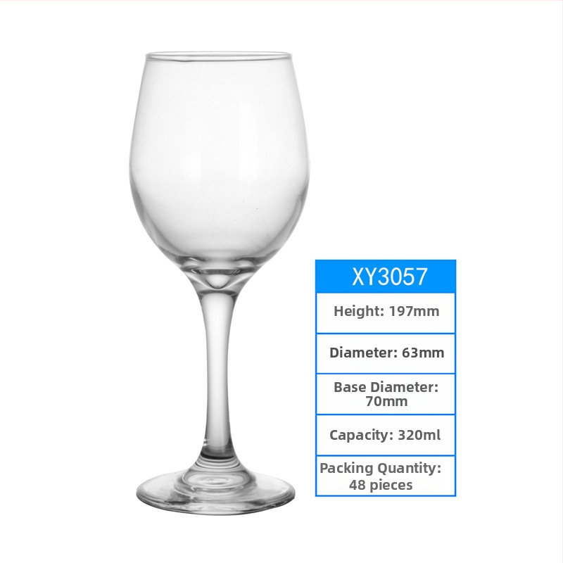 Kristalni set čaša za vino, europski stil, jednostavan dizajn, mogućnost prilagođenog logotipa