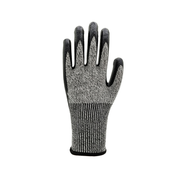 Γάντια ασφαλείας CE πιστοποιημένα EN388 επίπεδο 5 αντίσταση κοπής, HPPE και γυαλιστερή επίστρωση νιτριλίου, αντιολισθητικά