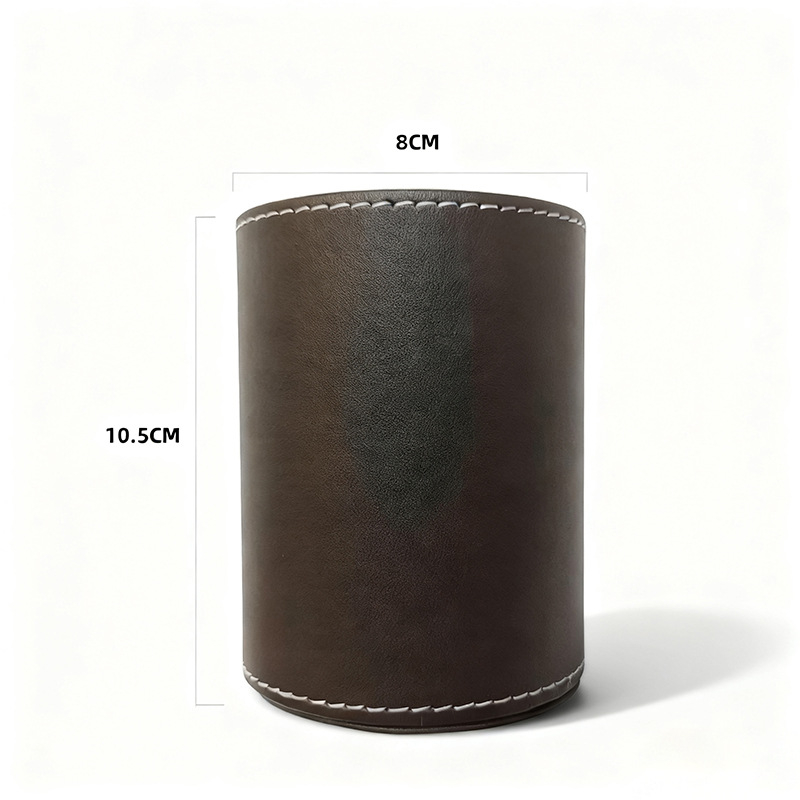 Organizator pensule machiaj din PU – cutie de depozitare de birou, model YD-252, fără capac, pentru cosmetice și papetărie