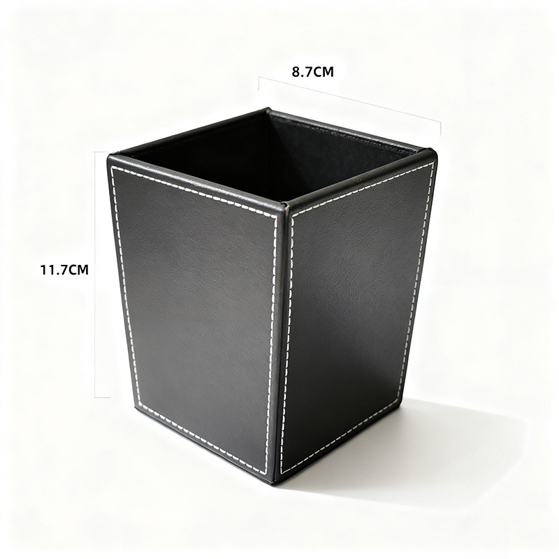 Organizator pensule machiaj din PU – cutie de depozitare de birou, model YD-252, fără capac, pentru cosmetice și papetărie