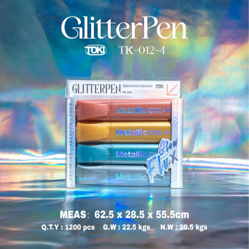 Set Contur și Marker de Evidențiere TK-012, de la Toki, corp din plastic, vârf înclinat, pentru elevi