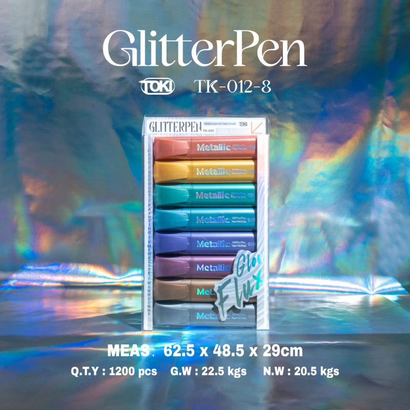 Set Contur și Marker de Evidențiere TK-012, de la Toki, corp din plastic, vârf înclinat, pentru elevi