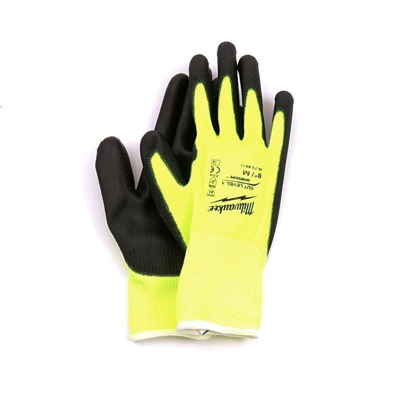 Mănuși anti-tăiere Milwaukee, cu acoperire nitrilă – respirabile, durabile, protecție la muncă