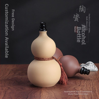 Keramická fľaša na víno, tvar hrušky, retro uzáver, na domáce skladovanie vína