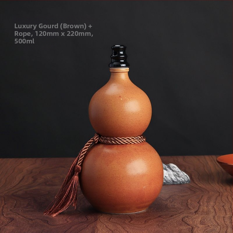 Keramická fľaša na víno, tvar hrušky, retro uzáver, na domáce skladovanie vína