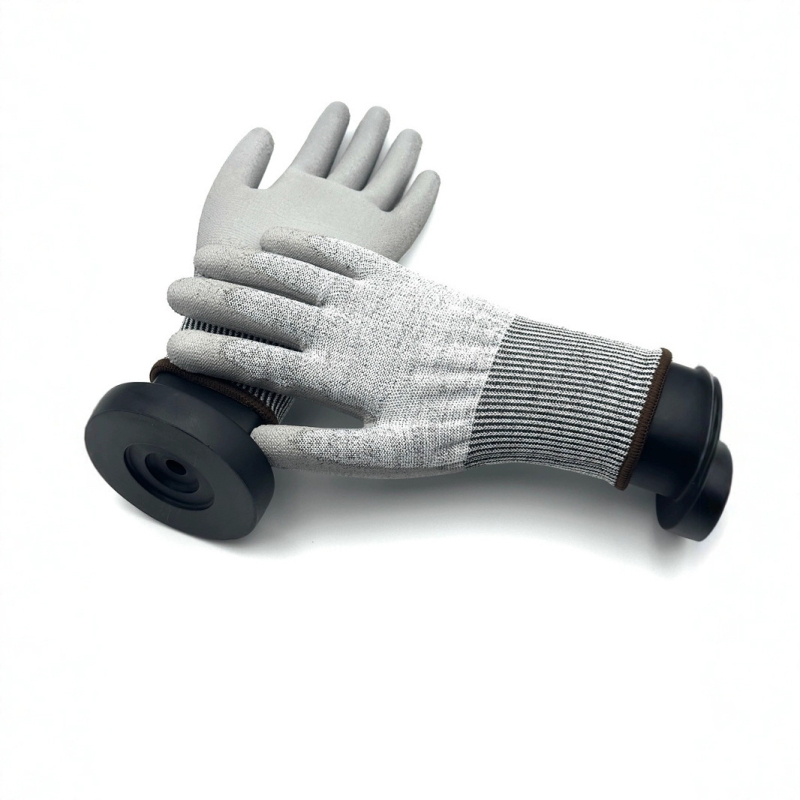 Антиразрязващи ръкавици с индустриална коприна — (Siweian; химически влакна; обработка на стъкло; ниво 5)