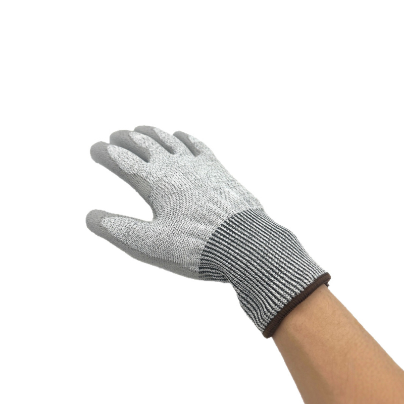 Антиразрязващи ръкавици с индустриална коприна — (Siweian; химически влакна; обработка на стъкло; ниво 5)