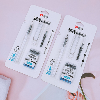 MS009 Ergonomički set plastičnog pera s iridijevim vrhom, izravnim sustavom dotoka tinte, plastično kućište