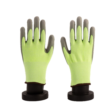 Shumei Ръкавици против рязане с HPPE обвити стоманени нишки и еластан, ниво 5 защита, износоустойчиви за градинарство