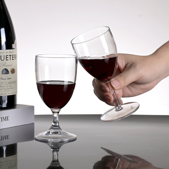 Plastična čaša za vino Garbo Daily, svijetli luksuz retro stil, ispis logotipa, pojedinačno pakiranje, izdanje 2024