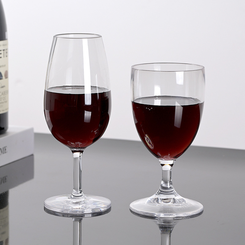 Plastična čaša za vino Garbo Daily, svijetli luksuz retro stil, ispis logotipa, pojedinačno pakiranje, izdanje 2024