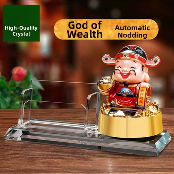 Box na vizitky pre recepciu s nakláňacím viečkom a držiakom na pero – štýlová stolová ozdoba hotela